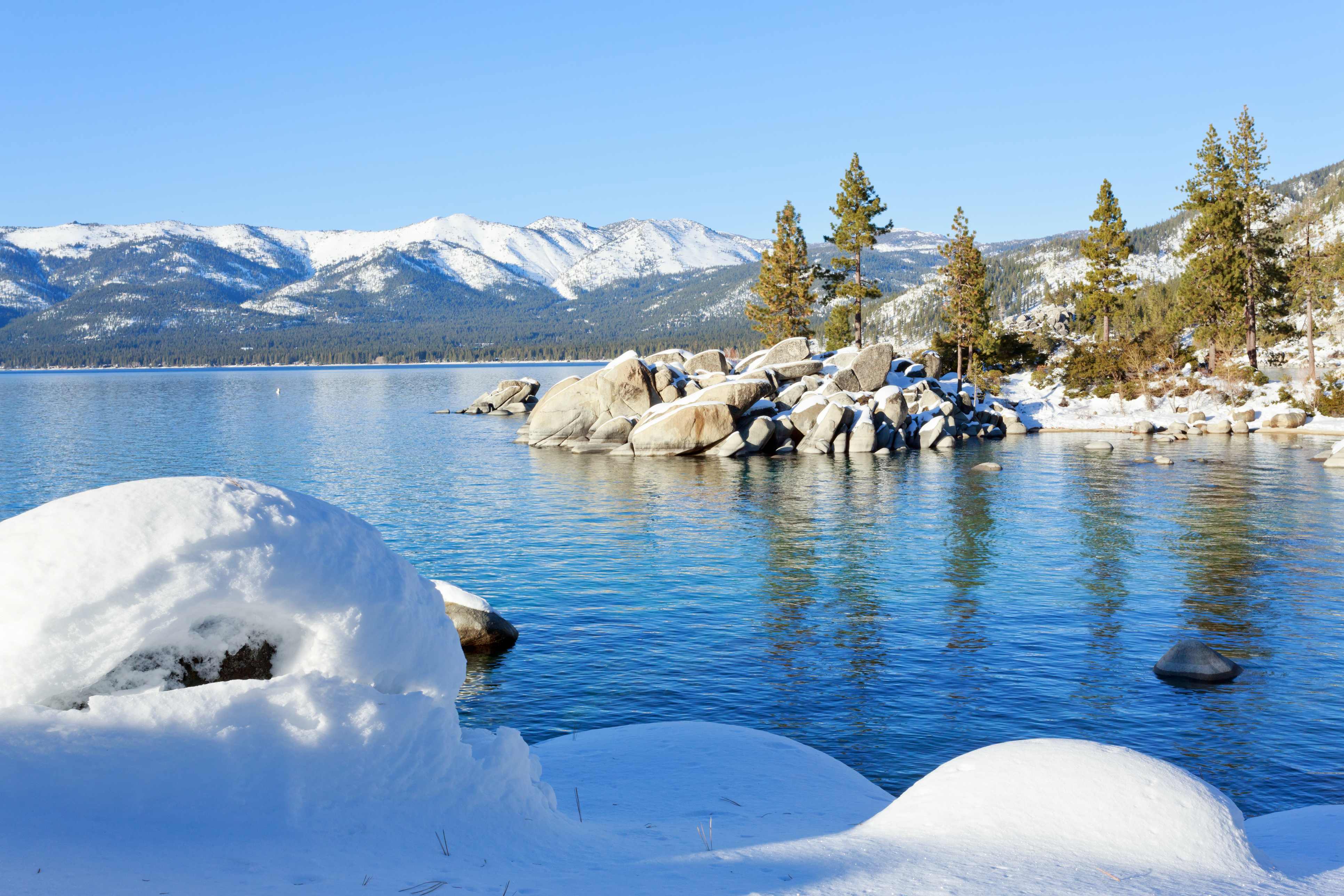 Lake Tahoe in winter